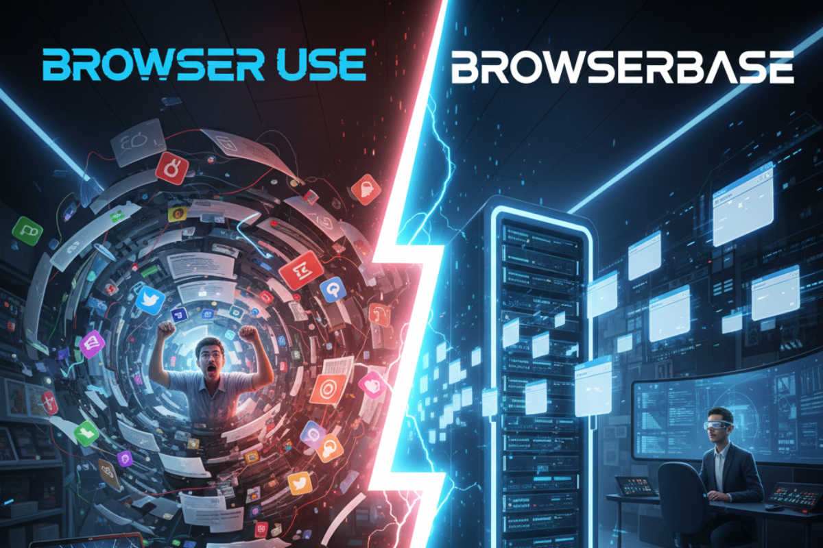 Browser Use vs Browserbase: Mana Solusi Automasi Browser Terbaik untuk AI Anda?