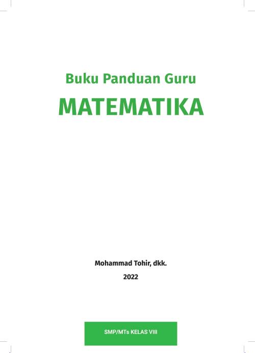 MATEMATIKA  SMP/MTs KELAS VIII - SMPN Satap Matabulu