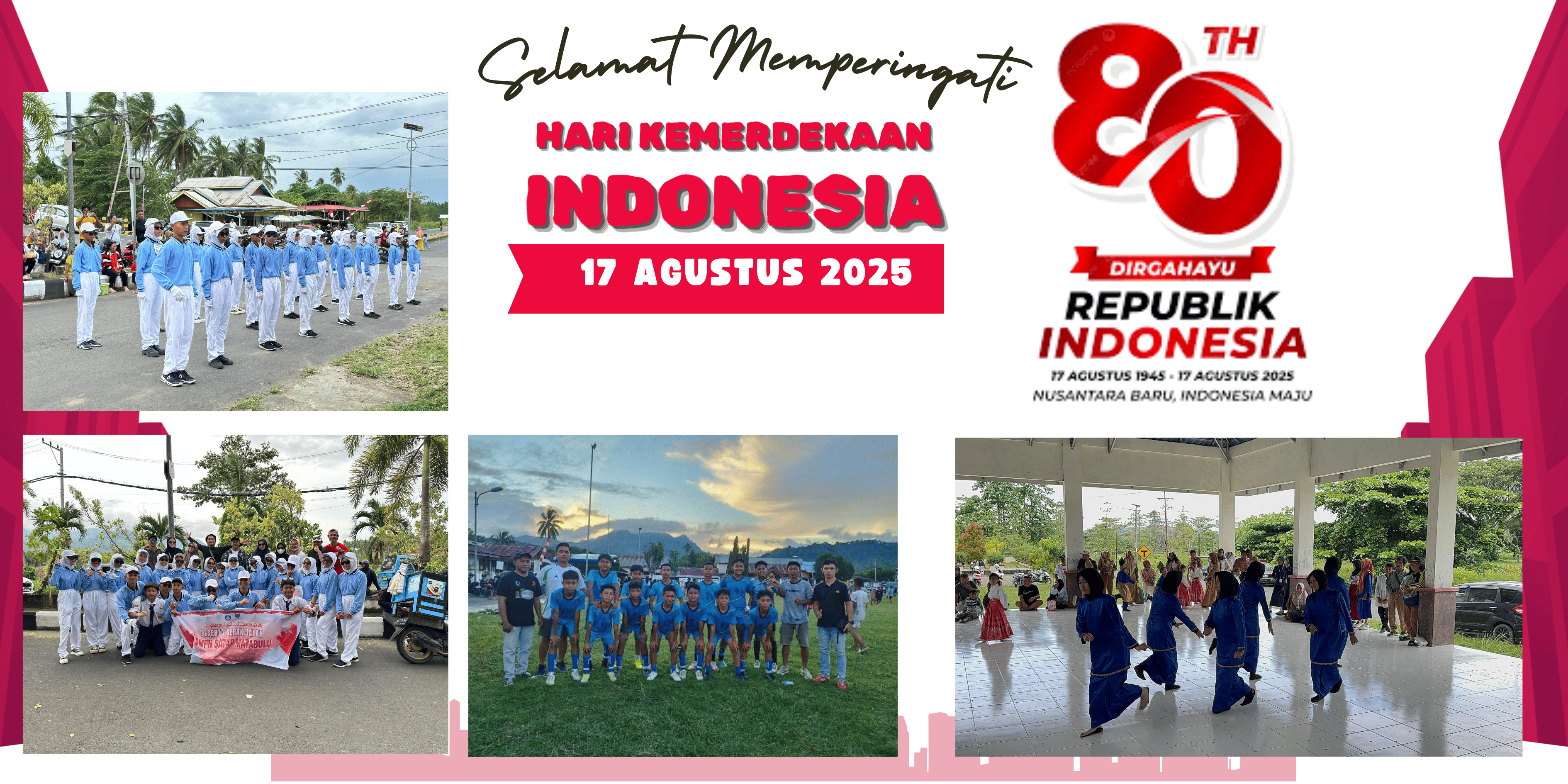 Semangat Kemerdekaan, SMPN Satap Matabulu Ikut Andil dalam Ajang Kabupaten - SMPN Satap Matabulu