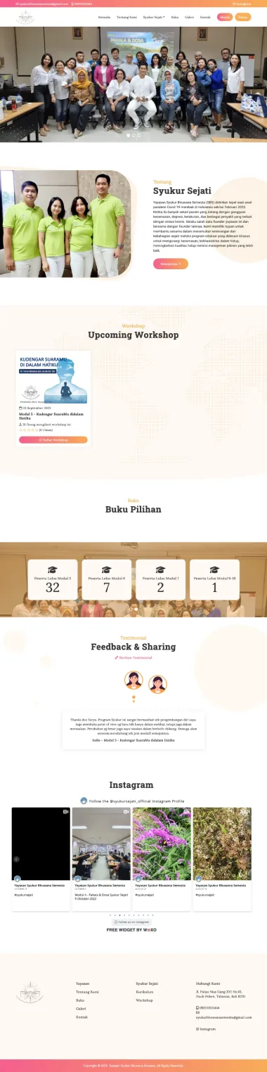 Online Course - Yayasan Syukur Bhuwana Semesta - Yayasan Syukur Bhuwana Semesta - Codenesia Online Course - Yayasan Syukur Bhuwana Semesta - Yayasan Syukur Bhuwana Semesta - Codenesia