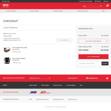 Toko Online Mito - Halosis - Shopping Cart - Keranjang Belanja - Codenesia
