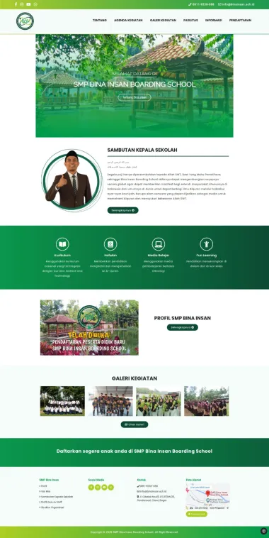 School Website - SMP Bina Insan Boarding School - SMP Bina Insan Boarding School - Codenesia