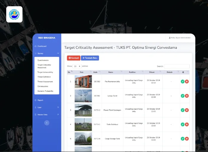 Port Monitoring and Survey System - Codenesia