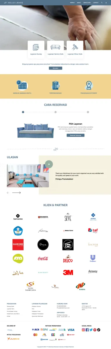 Sofa Refurbish Platform - Helloilmare - Helloilmare - Codenesia Sofa Refurbish Platform - Helloilmare - Helloilmare - Codenesia