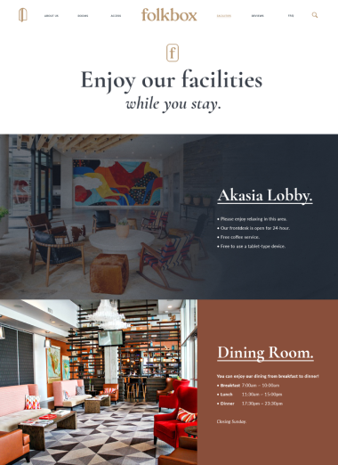 Website Profil Perusahaan - Folkbox - Facilities - Codenesia