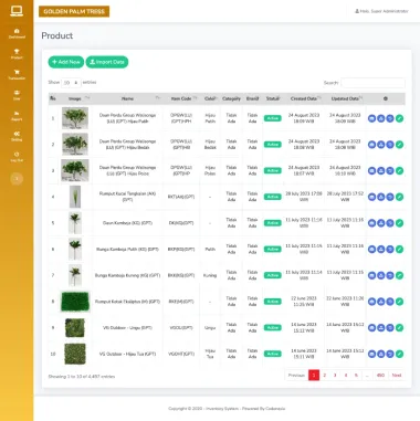 Inventory Management System - Golden Palm Trees - Golden Palm Trees - Codenesia