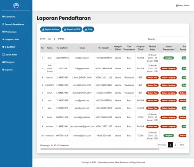 Seafarer Registration and Certification Management System - Bina Sena Maritime Training Center - Bina Sena Maritime Training Center - Codenesia Seafarer Registration and Certification Management System - Bina Sena Maritime Training Center - Bina Sena Maritime Training Center - Codenesia