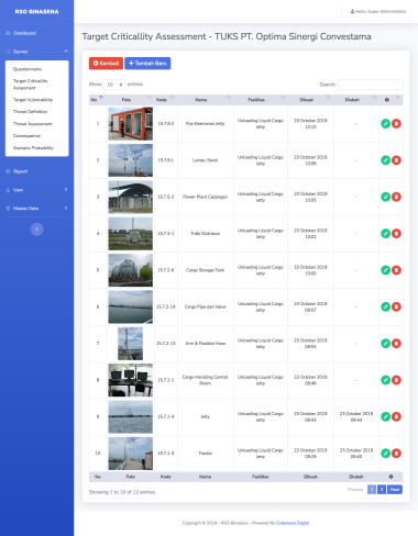 Sistem Monitoring dan Survei Pelabuhan - Bina Sena Maritime Training Center - Reporting - Laporan - Codenesia