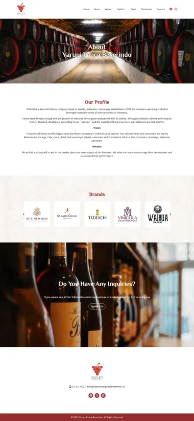 Company Profile Website - Varuni Panca Beverindo - Varuni Panca Beverindo - Codenesia