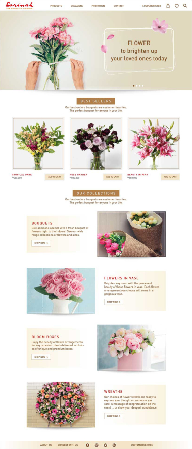 Mini Online Store - Sarinah - Qodyra Technologies - Home - Beranda - Codenesia