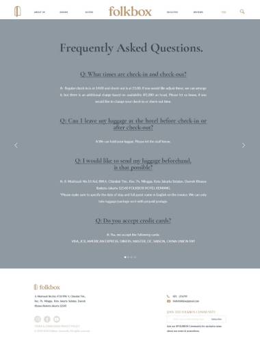 Website Profil Perusahaan - Folkbox - FAQ - Codenesia