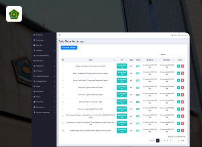 Data Management System (Satu Data Kemenag) - Codenesia