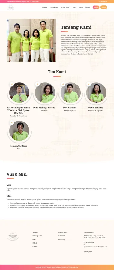 Online Course - Yayasan Syukur Bhuwana Semesta - Yayasan Syukur Bhuwana Semesta - Codenesia Online Course - Yayasan Syukur Bhuwana Semesta - Yayasan Syukur Bhuwana Semesta - Codenesia