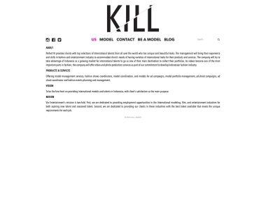 Website Profil Perusahaan - KILL Management - About - Codenesia