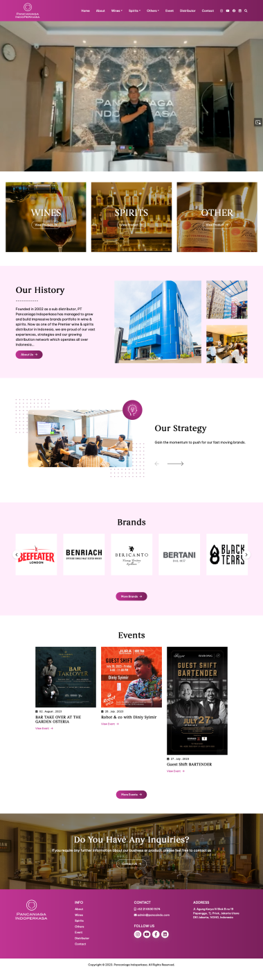 Company Profile Website - Pancaniaga Indoperkasa - Home - Beranda - Codenesia