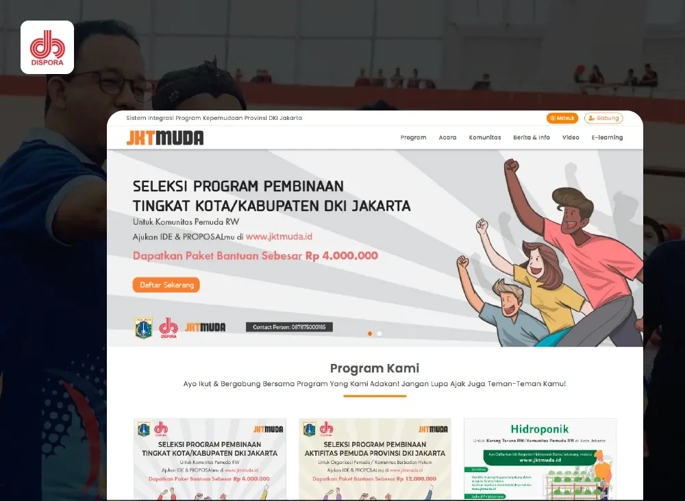 JKTMUDA - Youth Program Integration System - Codenesia