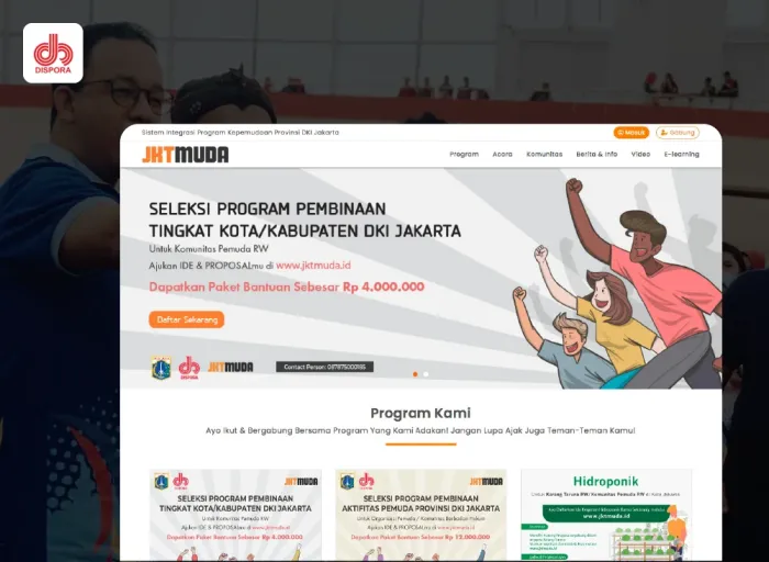 JKTMUDA - Youth Program Integration System - Codenesia